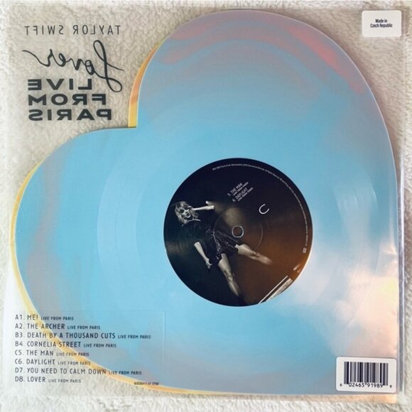 NEW Sealed Taylor Swift Live From Paris 2LP Heart-Shaped Vinyl SOLD OUT - Picture 6 of 8